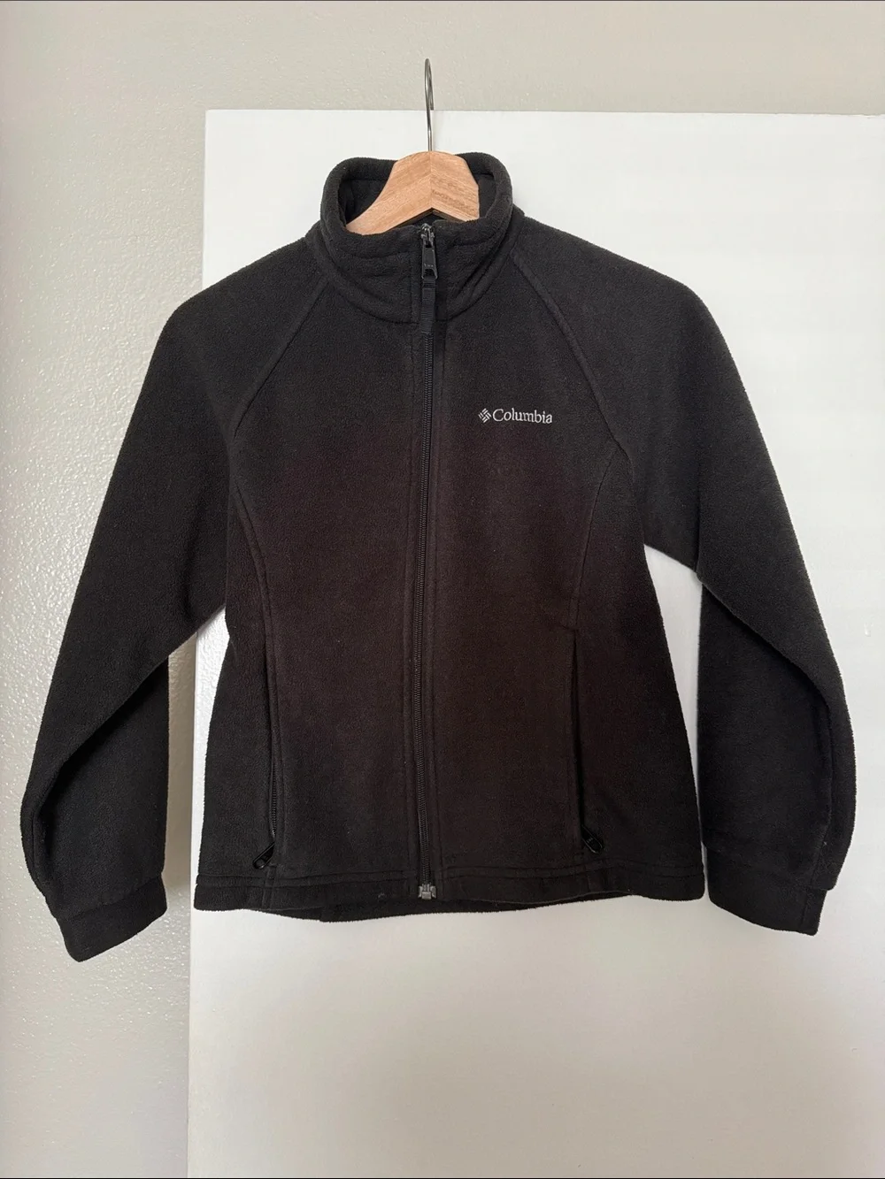 Columbia Youth Black Full-Zip Fleece Jacket
